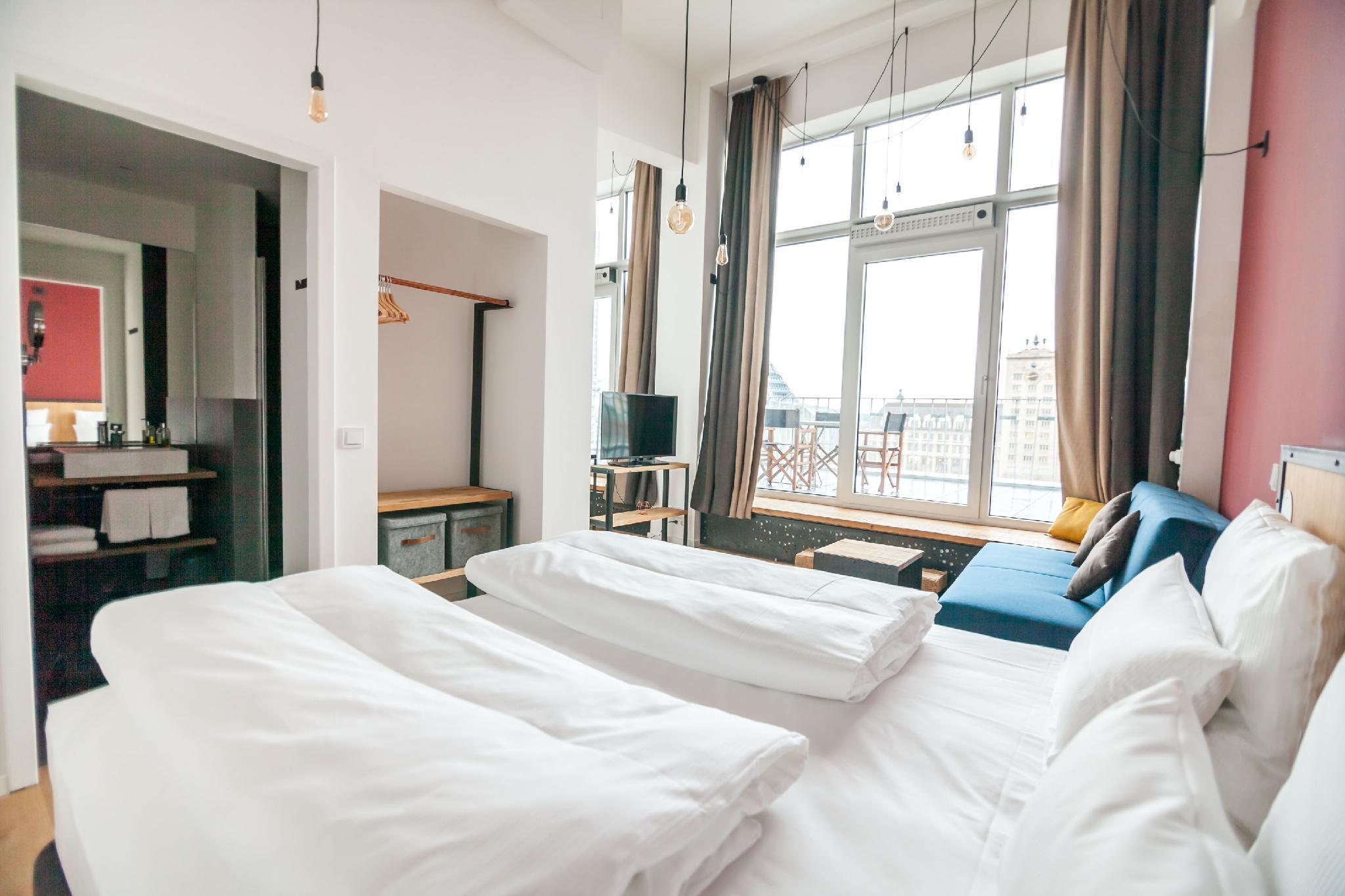 Staycity Aparthotels Leipzig City Centre Εξωτερικό φωτογραφία A typical room at the hotel