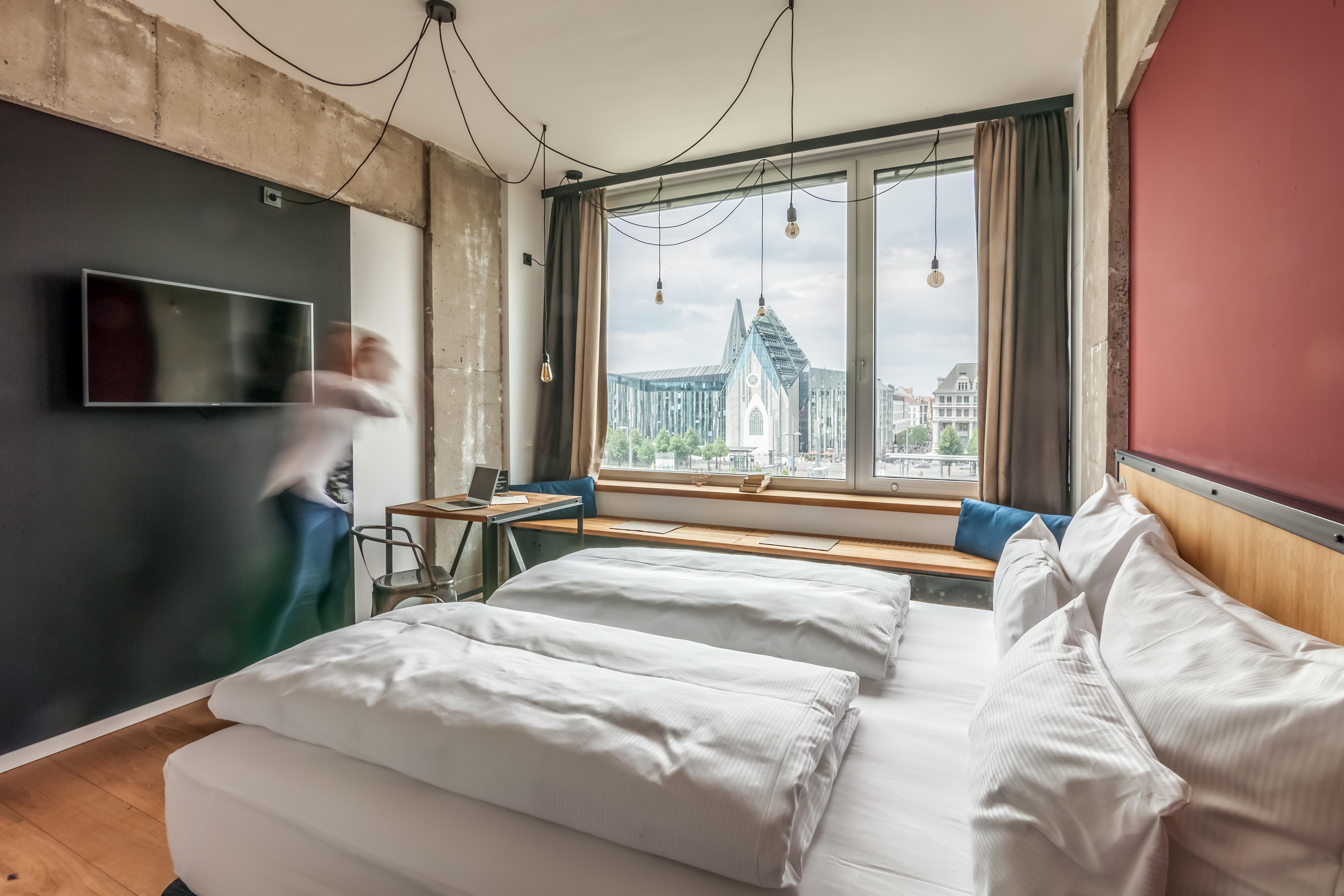 Staycity Aparthotels Leipzig City Centre Εξωτερικό φωτογραφία A room at the hotel