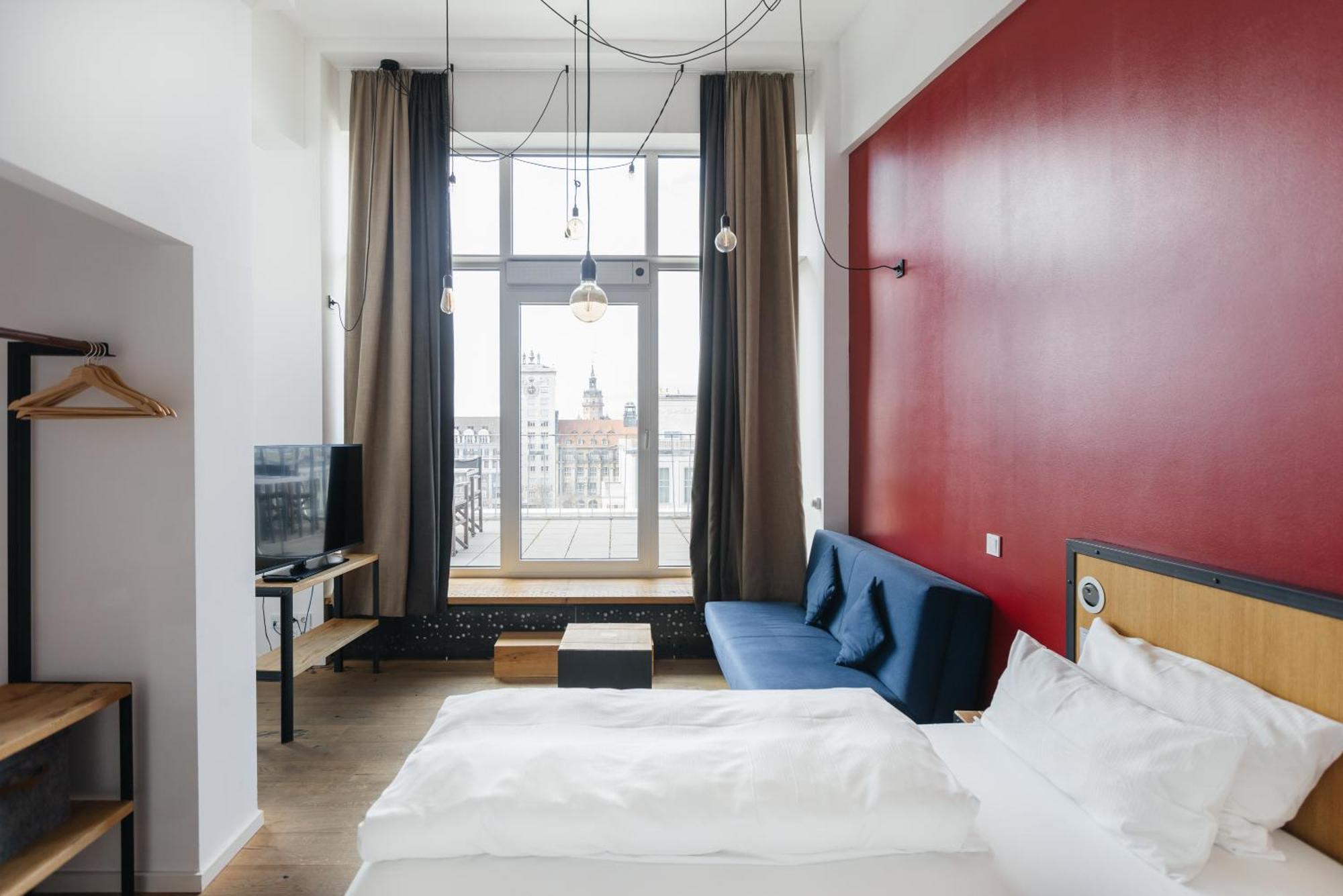 Staycity Aparthotels Leipzig City Centre Εξωτερικό φωτογραφία A room at the Hotel