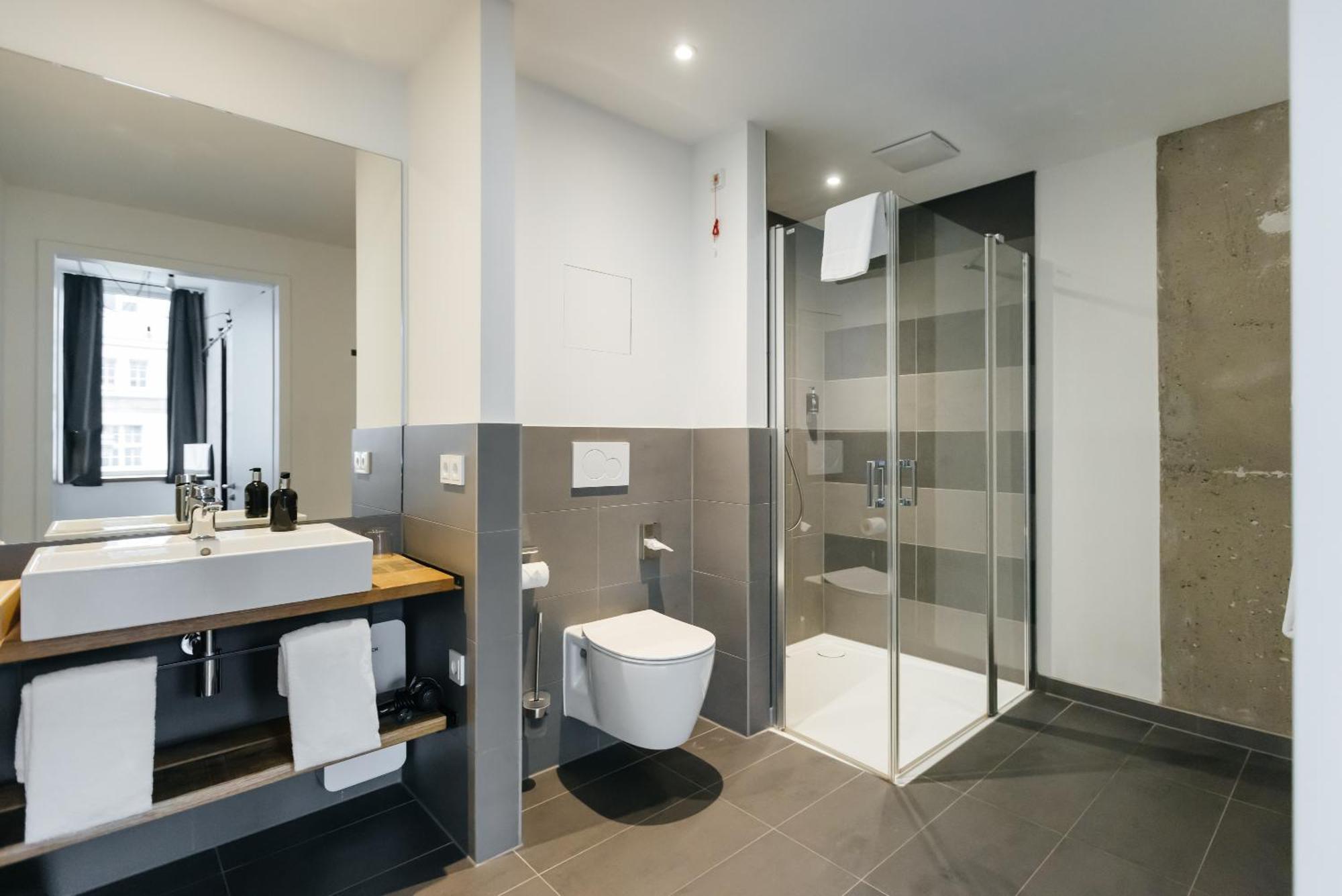 Staycity Aparthotels Leipzig City Centre Εξωτερικό φωτογραφία Bathroom