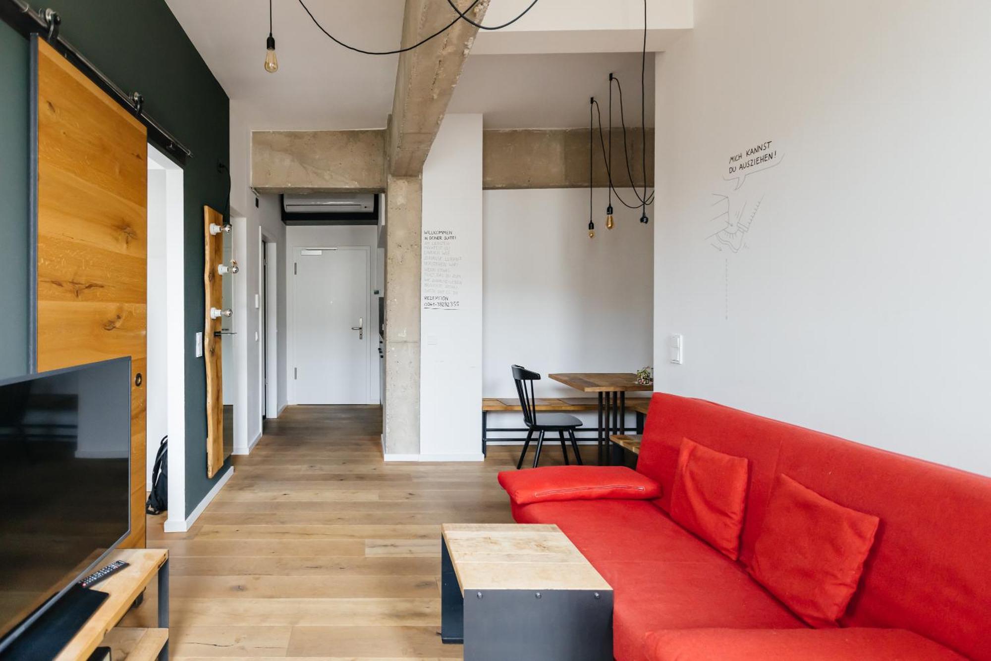 Staycity Aparthotels Leipzig City Centre Εξωτερικό φωτογραφία Interior of a student apartment